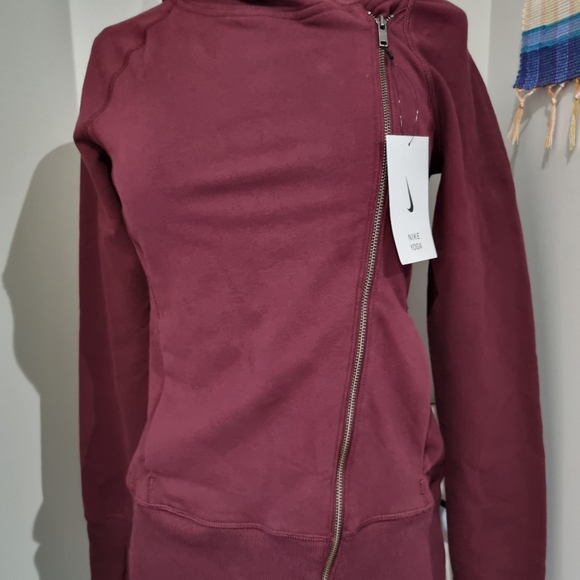 **SOLD**Nike Yoga Cotton Blend Jersey Hoodie - Picture 5 of 5